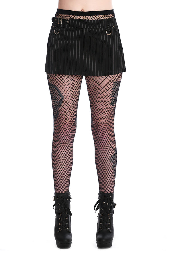 banned alternative Banned Alternative DARINA PINSTRIPE MINI SKIRT