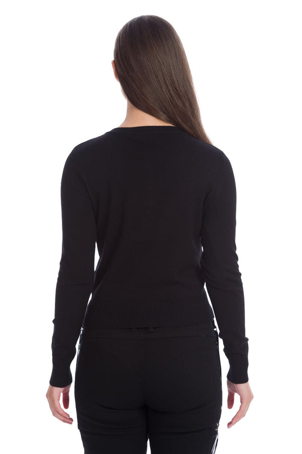 Banned Alternative Banned Alternative Dark Heart Embroidered Cardigan