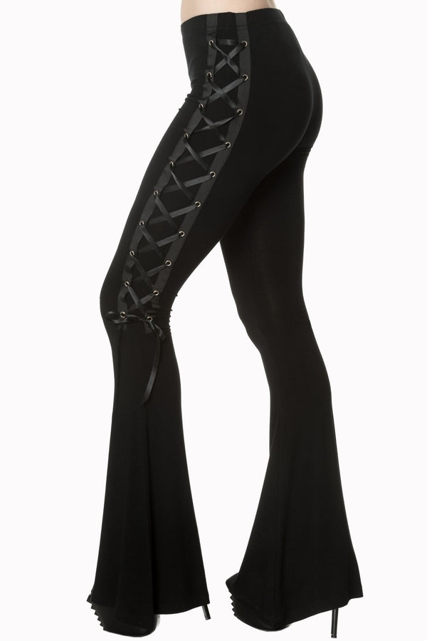 banned alternative Banned Alternative Dead Disco Flare Trousers