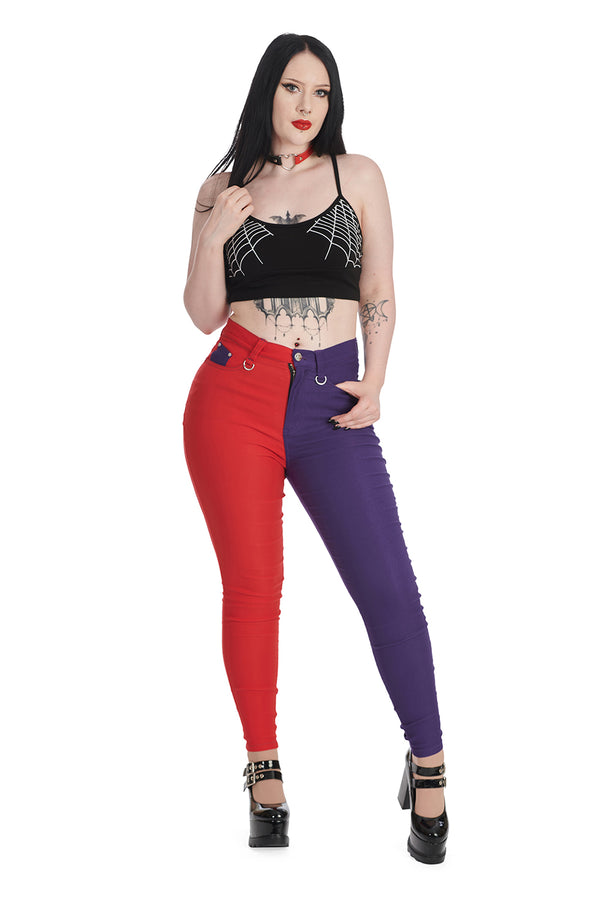 Banned Alternative Banned Alternative DEADLY NIGHTS CROPPED TOP