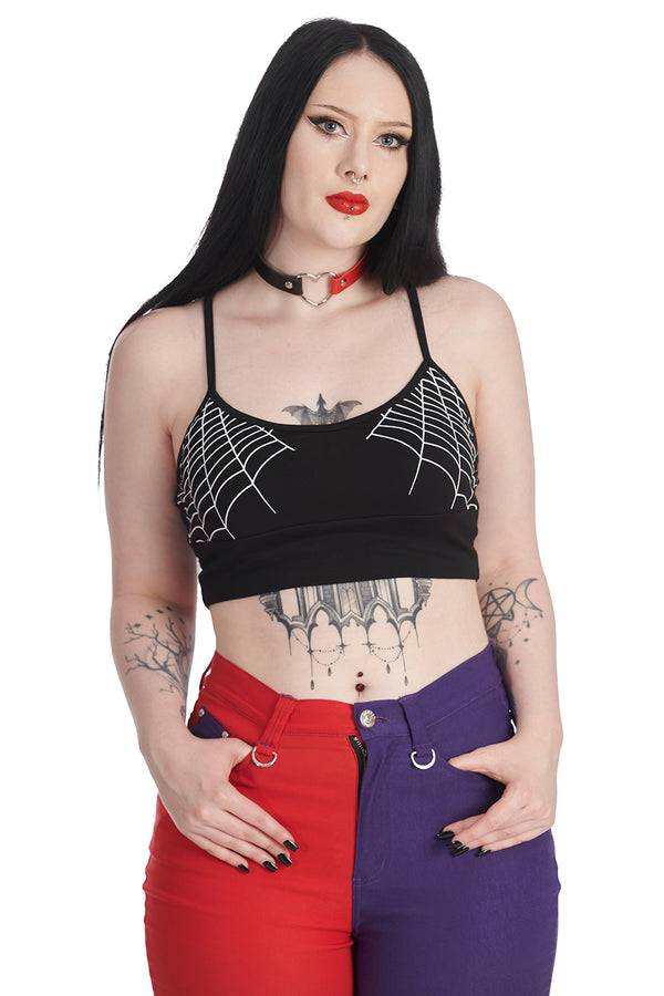 banned alternative Banned Alternative DEADLY NIGHTS CROPPED TOP