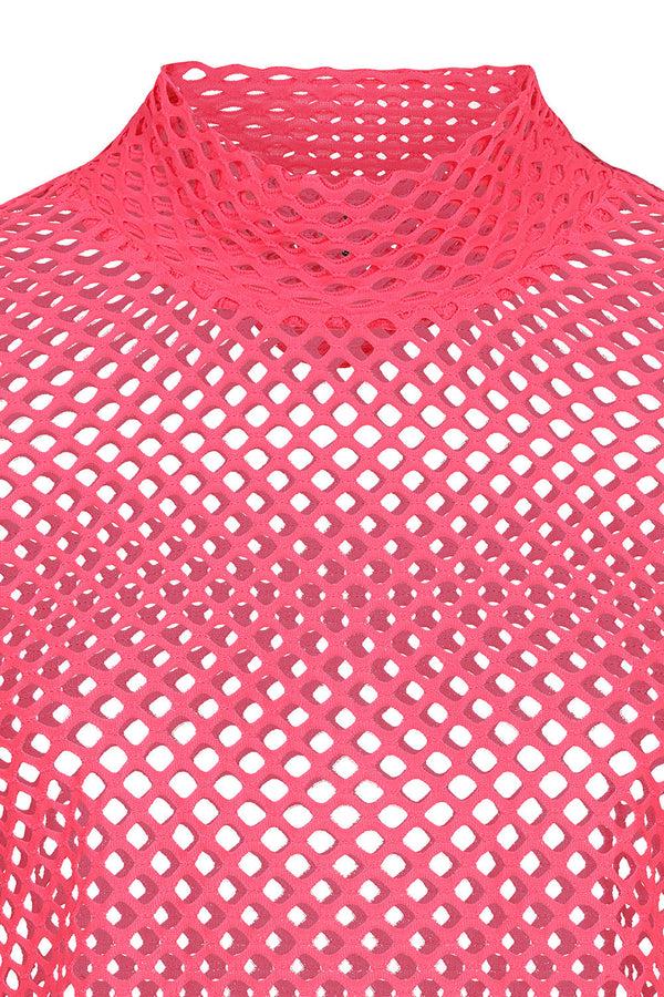 Banned Alternative Banned Alternative Diya Fishnet Crop Top With Short Sleeves