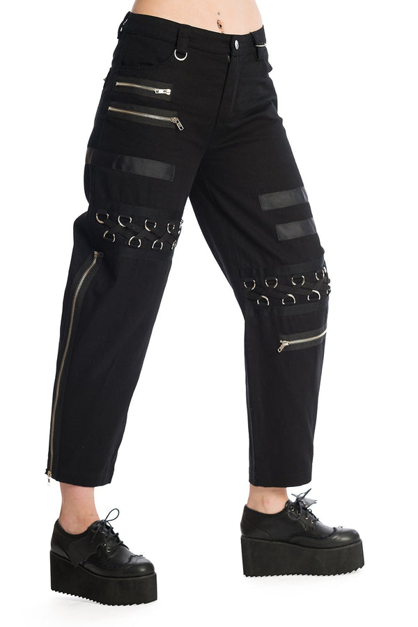 Banned Alternative Banned Alternative Ember 3/4 Length Grunge Trousers