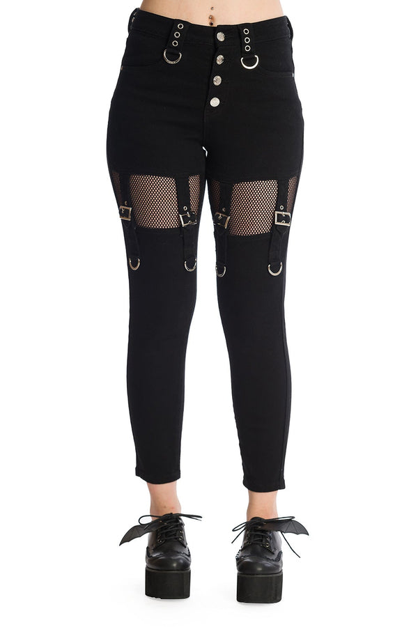 banned alternative Banned Alternative Ethera Mesh Panel Trousers