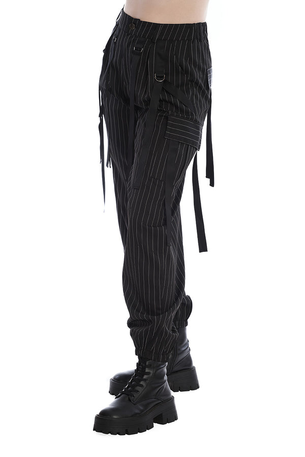 Banned Alternative Banned Alternative EVERLEE PINSTRIPE TROUSERS