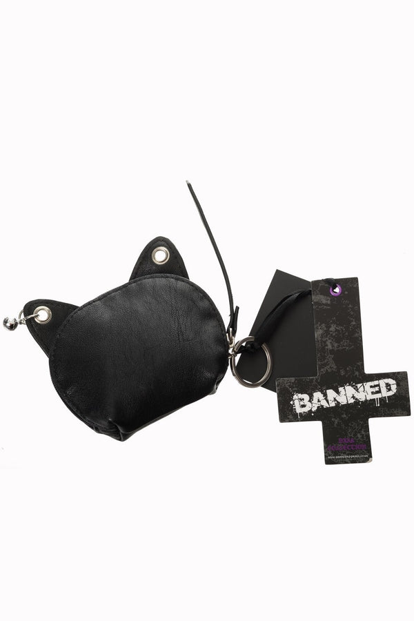 Banned Alternative Banned Alternative Feminine Feline Black Cat Purse