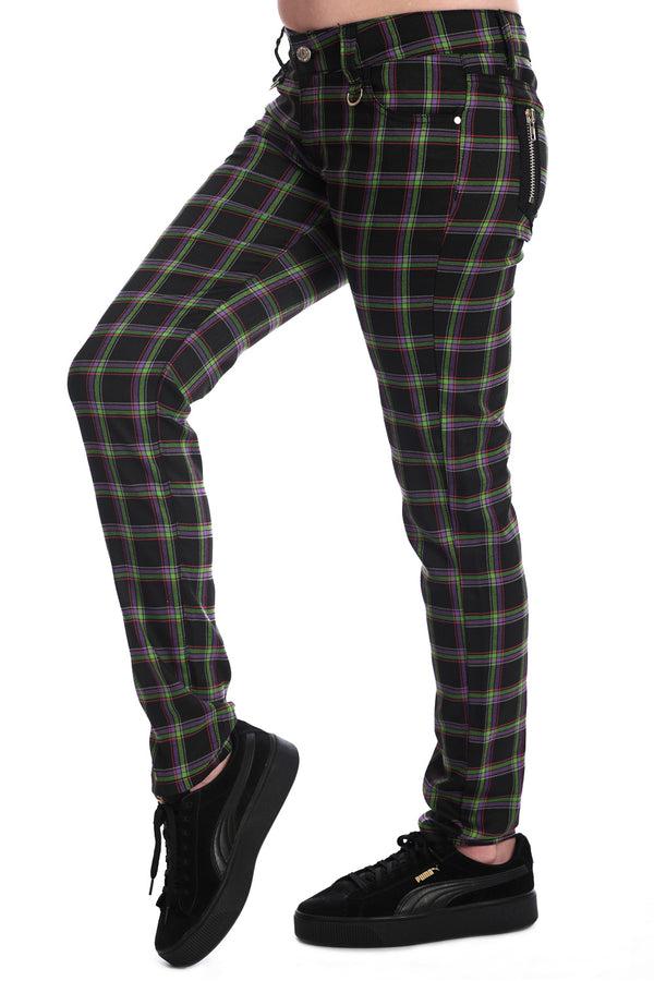 Banned Alternative Banned Alternative FOREVER YOURS TARTAN TROUSERS