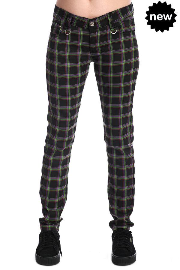 Banned Alternative Banned Alternative FOREVER YOURS TARTAN TROUSERS