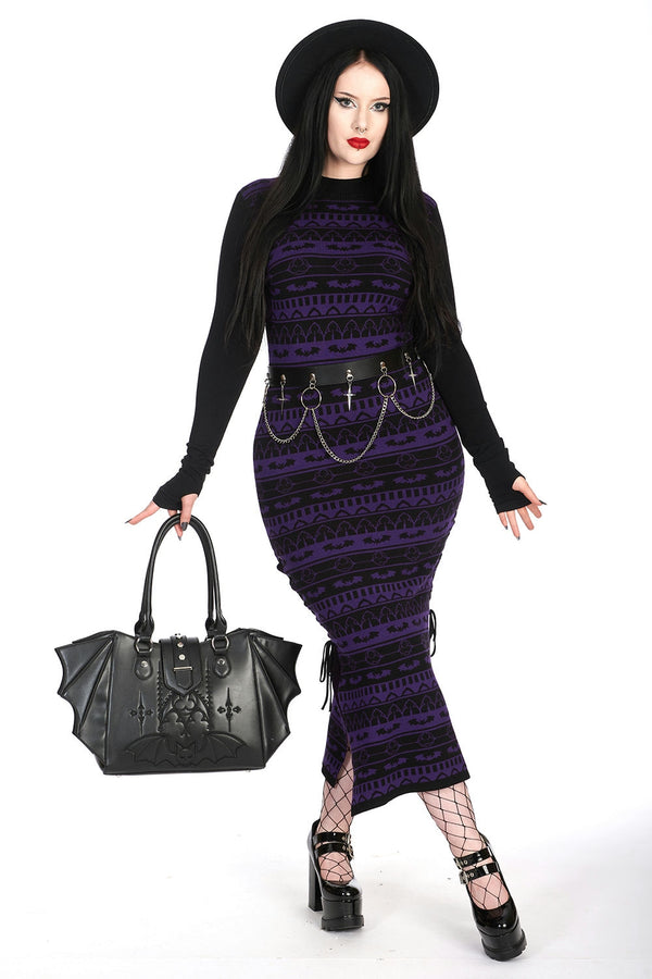 Banned Alternative Banned Alternative GOTHIC BAT TOTE BAG