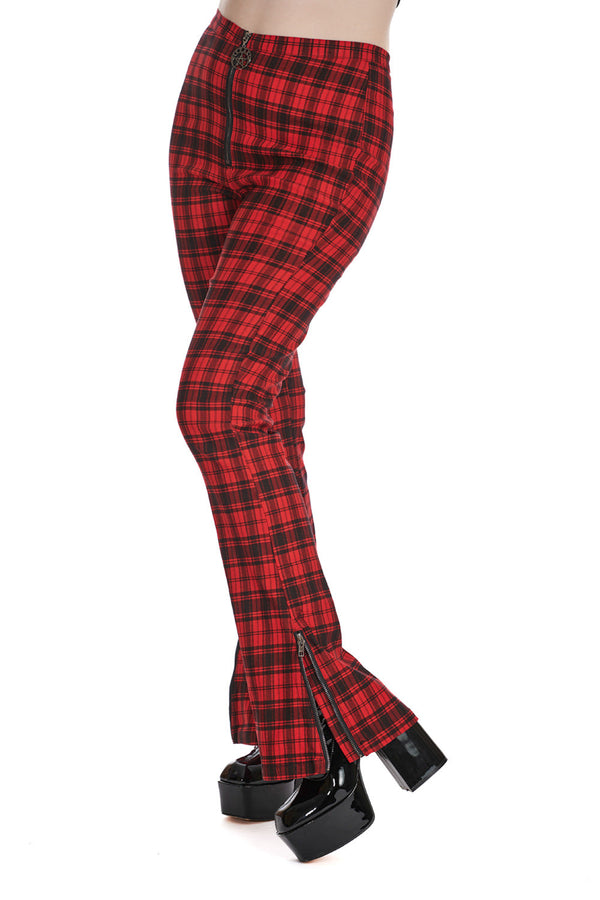 Banned Alternative Banned Alternative GRIT GLAM FLARE TROUSERS