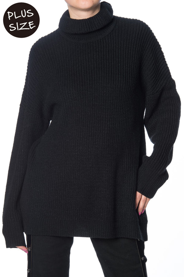 banned alternative Banned Alternative GRUNGE GOTH KNITTED PULLOVER