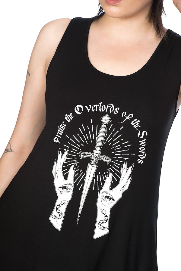 Banned Alternative Banned Alternative Hands & Dagger Vest Top