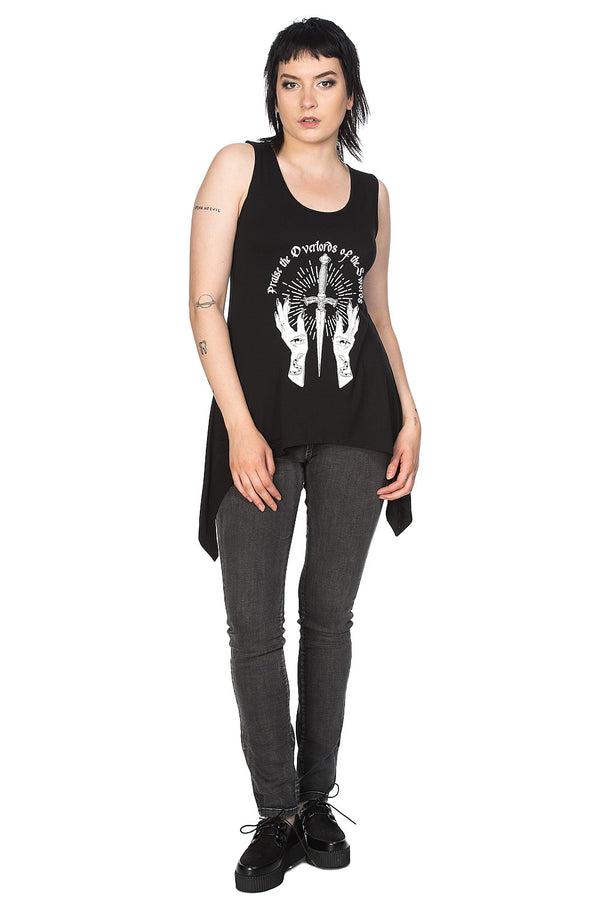 Banned Alternative Banned Alternative Hands & Dagger Vest Top