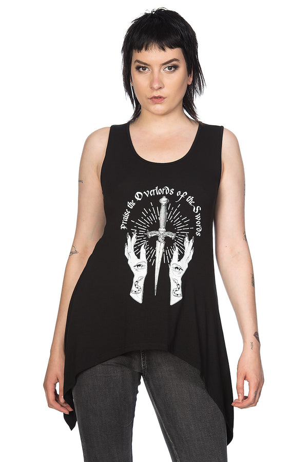 banned alternative Banned Alternative Hands & Dagger Vest Top