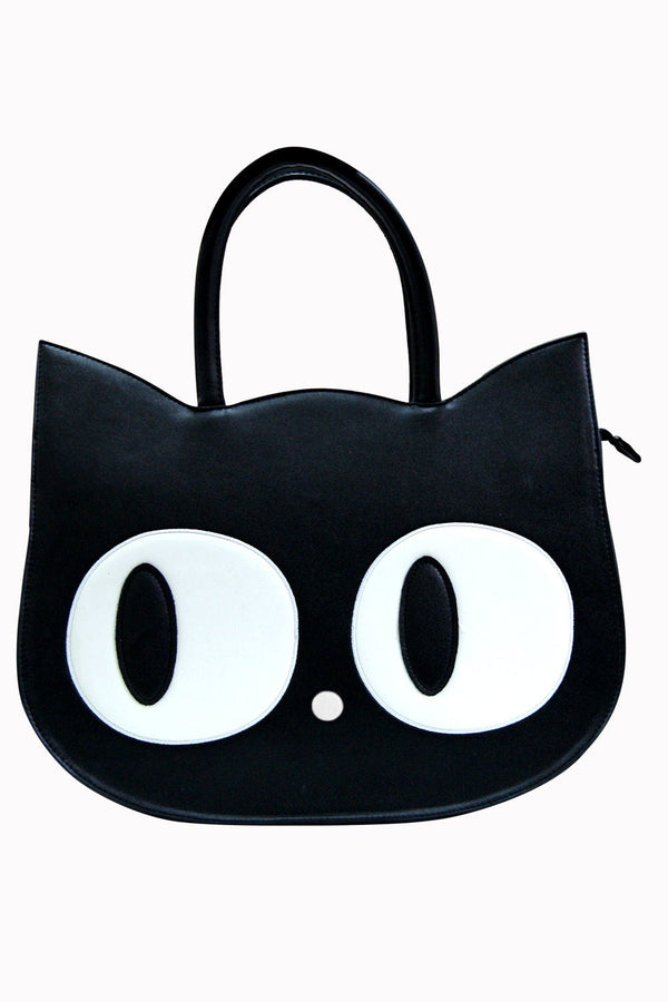 banned alternative Banned Alternative Heart of Gold Black Cat Handbag