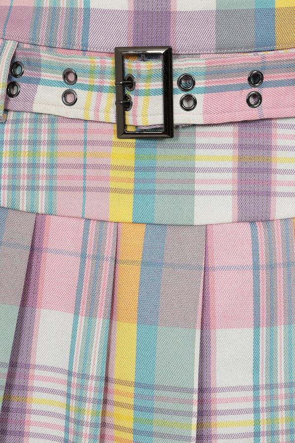 Banned Alternative Banned Alternative HIMARI CHECK SKIRT