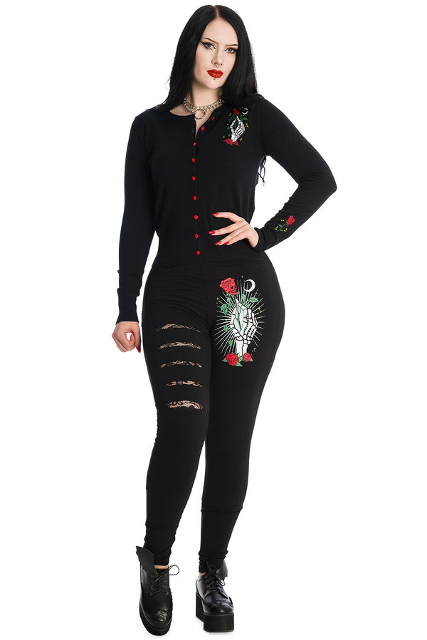Banned Alternative Banned Alternative Ishtar Black Skeleton Cardigan