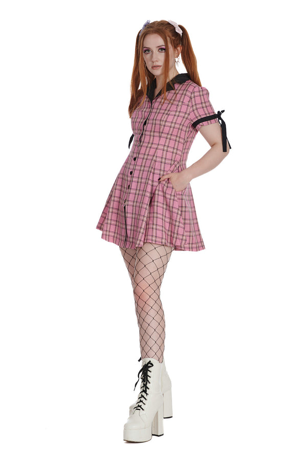 Banned Alternative Banned Alternative KOKORO CHECK DRESS