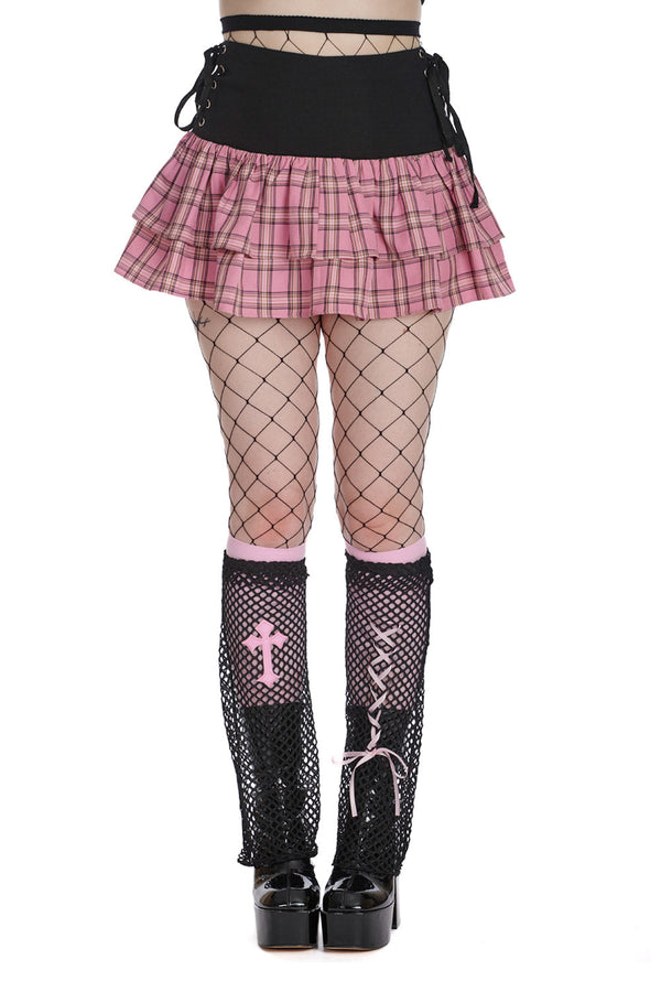 banned alternative Banned Alternative KOKORO CHECK SKIRT