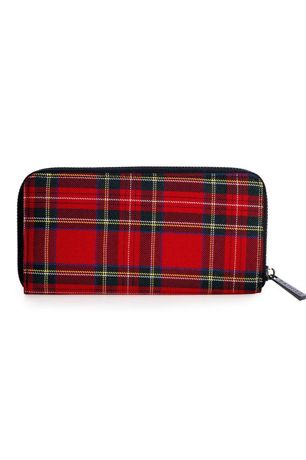 Banned Alternative Banned Alternative Krampus Tartan Zip Wallet