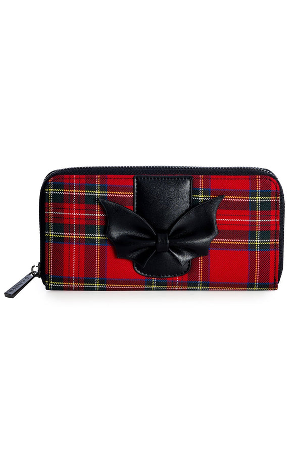 banned alternative Banned Alternative Krampus Tartan Zip Wallet