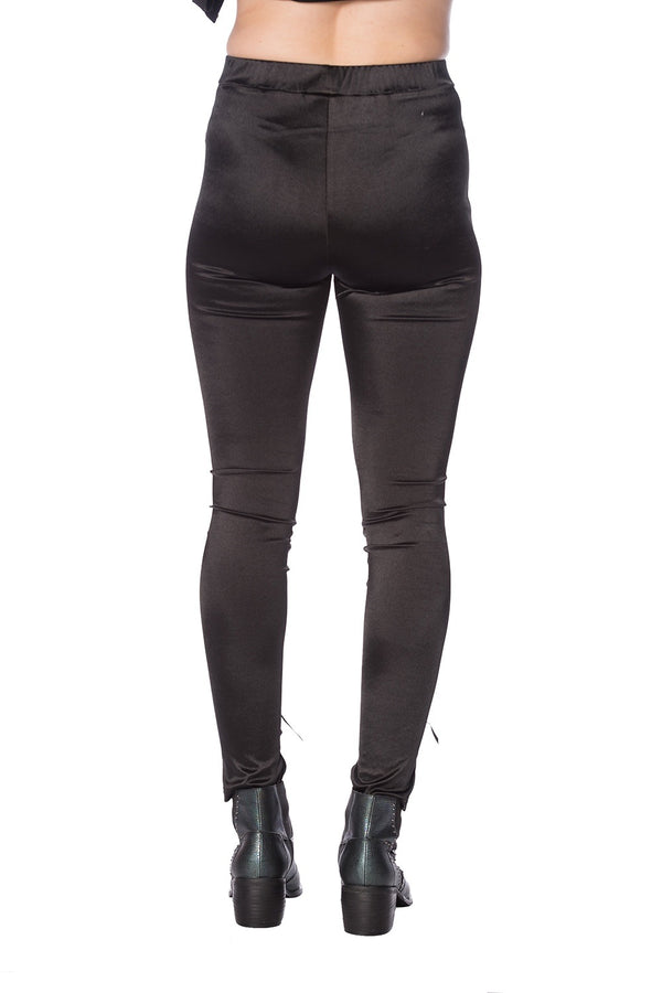 Banned Alternative Banned Alternative Lace Up Lycra Leggings