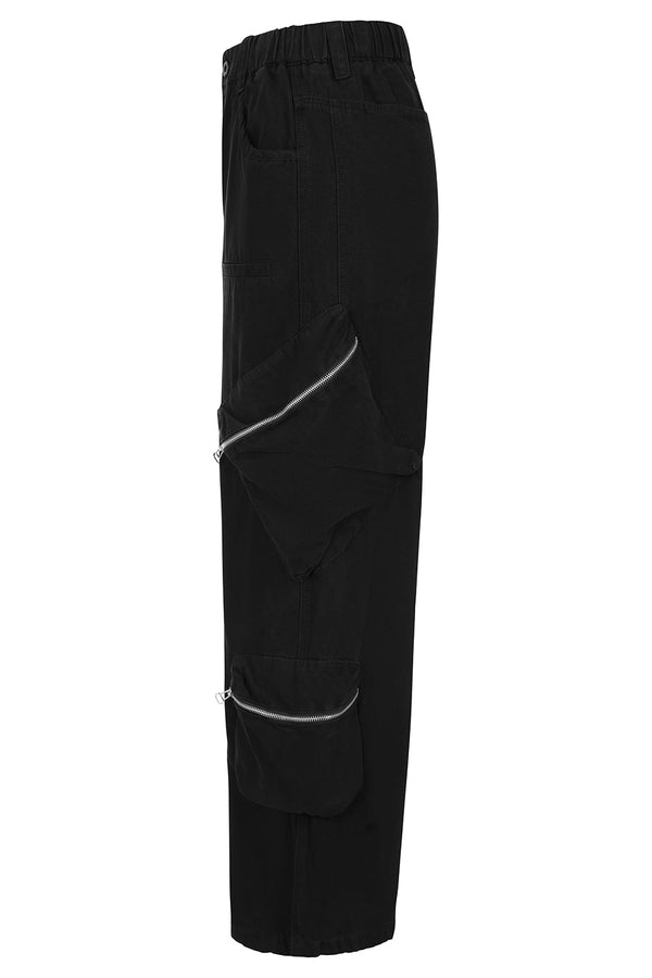 Banned Alternative Banned Alternative Laurel Trousers With Side Pockets And Zips