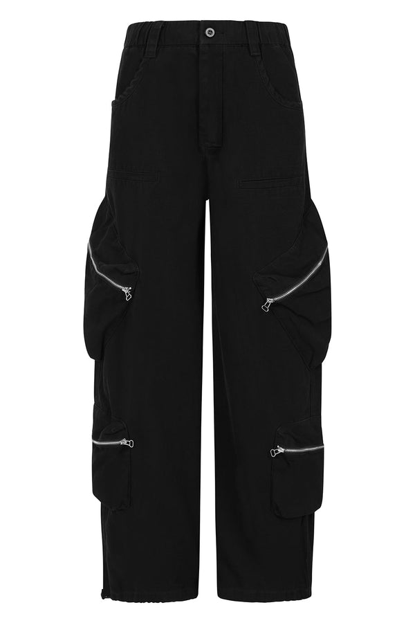 banned alternative Banned Alternative Laurel trousers with side pockets and zips