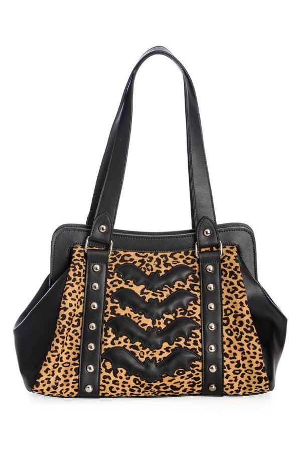 banned alternative Banned Alternative Leopard Print Night Wings Handbag