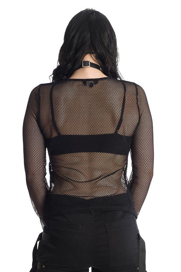 Banned Alternative Banned Alternative Lilith Long Sleeve Mesh Top