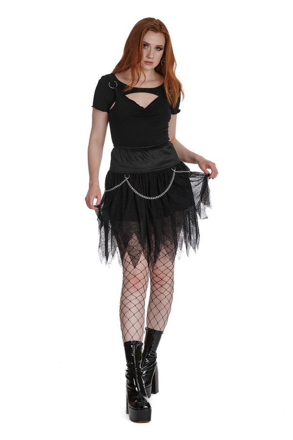 Banned Alternative Banned Alternative LUNAR SERENADE CUT OUT TOP