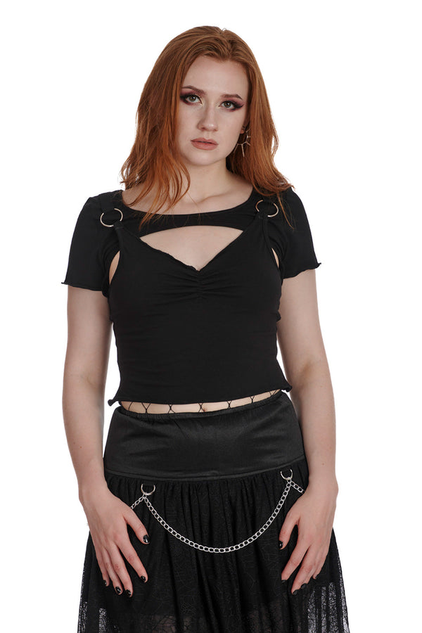 banned alternative Banned Alternative LUNAR SERENADE CUT OUT TOP
