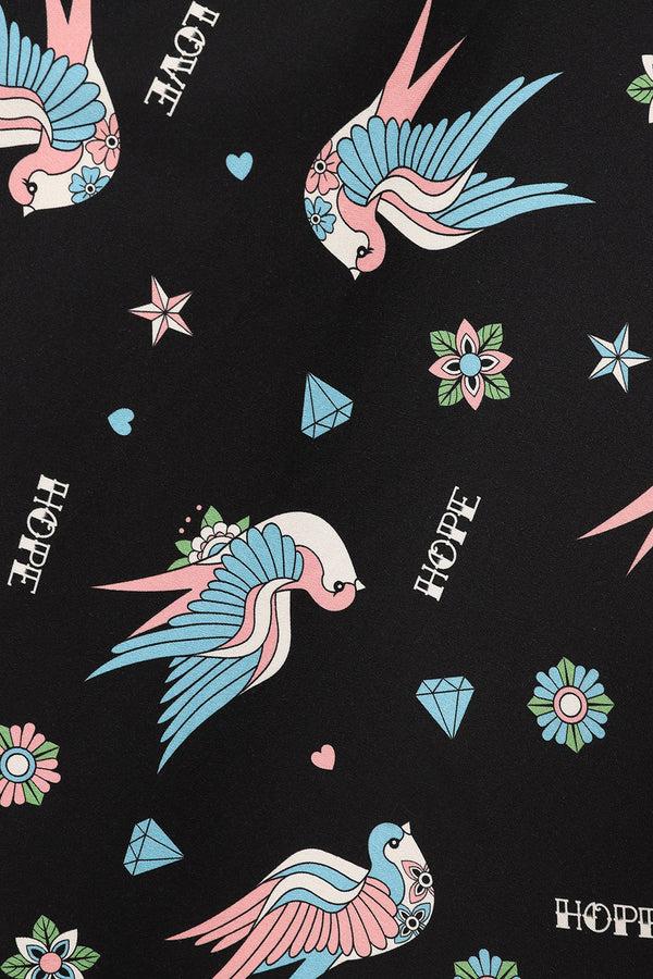 Banned Alternative Banned Alternative MARILOU SWALLOWS SWING SKIRT