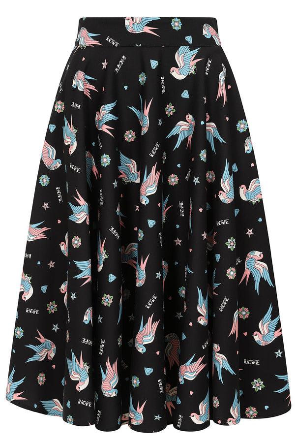 banned alternative Banned Alternative MARILOU SWALLOWS SWING SKIRT