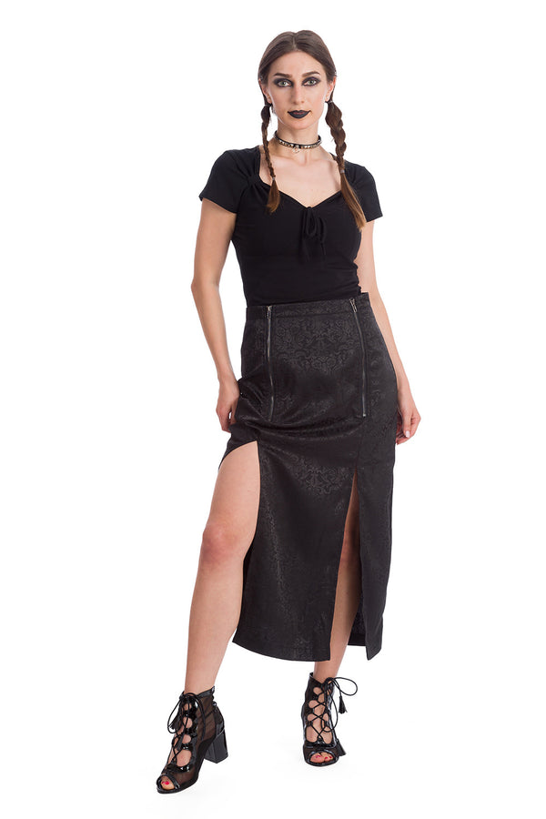 Banned Alternative Banned Alternative Midi Slit Skirt