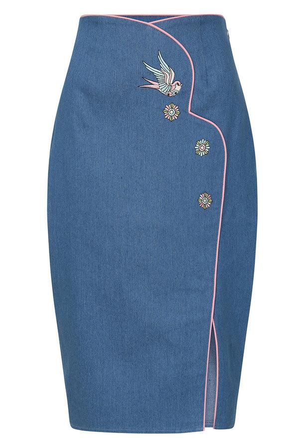 banned alternative Banned Alternative MILLIE SWALLOW PENCIL SKIRT