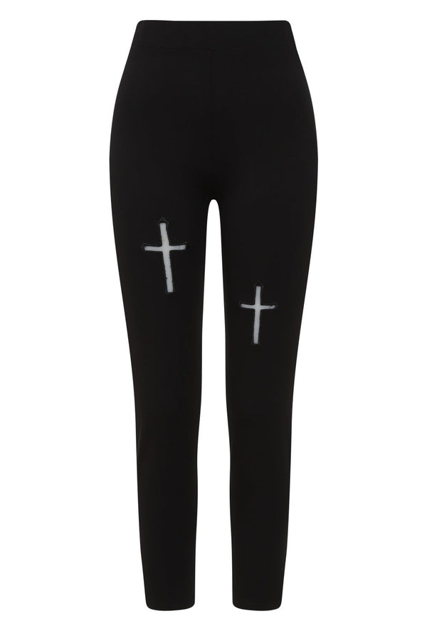banned alternative Banned Alternative Mina Cross Leggings