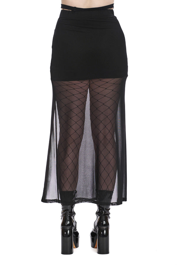 Banned Alternative Banned Alternative MOODY MELODY SLIT SKIRT