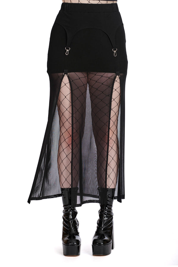 banned alternative Banned Alternative MOODY MELODY SLIT SKIRT