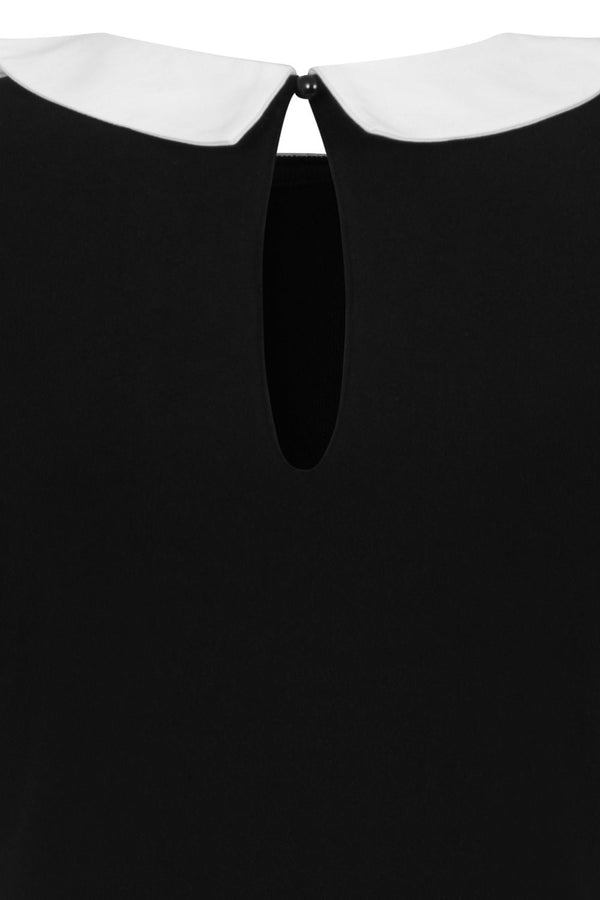 Banned Alternative Banned Alternative Moon Dreaming Black And White Collar Top