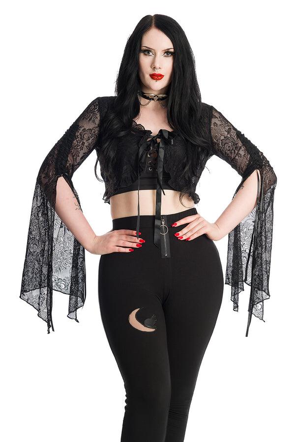 Banned Alternative Banned Alternative MORTICIA LACE TOP