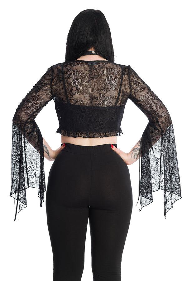 Banned Alternative Banned Alternative MORTICIA LACE TOP