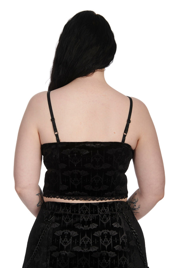 Banned Alternative Banned Alternative NIGHT AND DAY GOTHIC BAT TOP