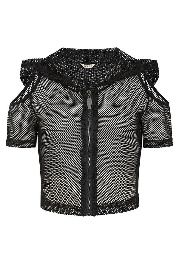 banned alternative Banned Alternative Nightmare Net Hoodie