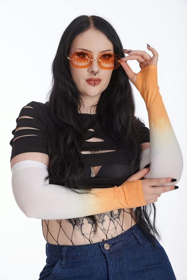 Banned Alternative Banned Alternative NIKKI GRADIENT FINGEERLESS GLOVES