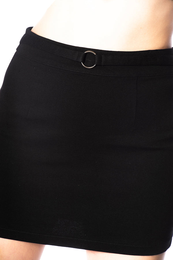 Banned Alternative Banned Alternative O Ring Denim Skirt