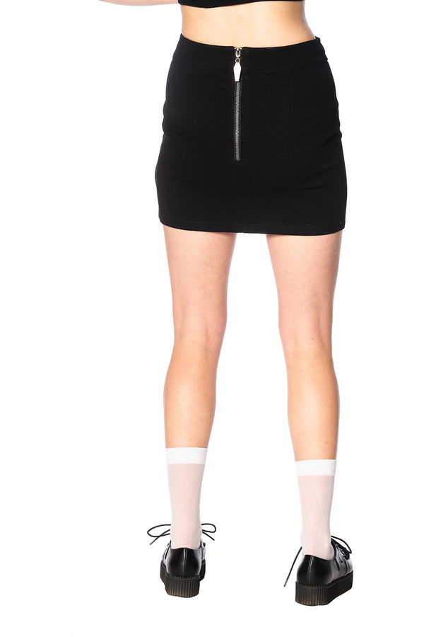 Banned Alternative Banned Alternative O Ring Denim Skirt