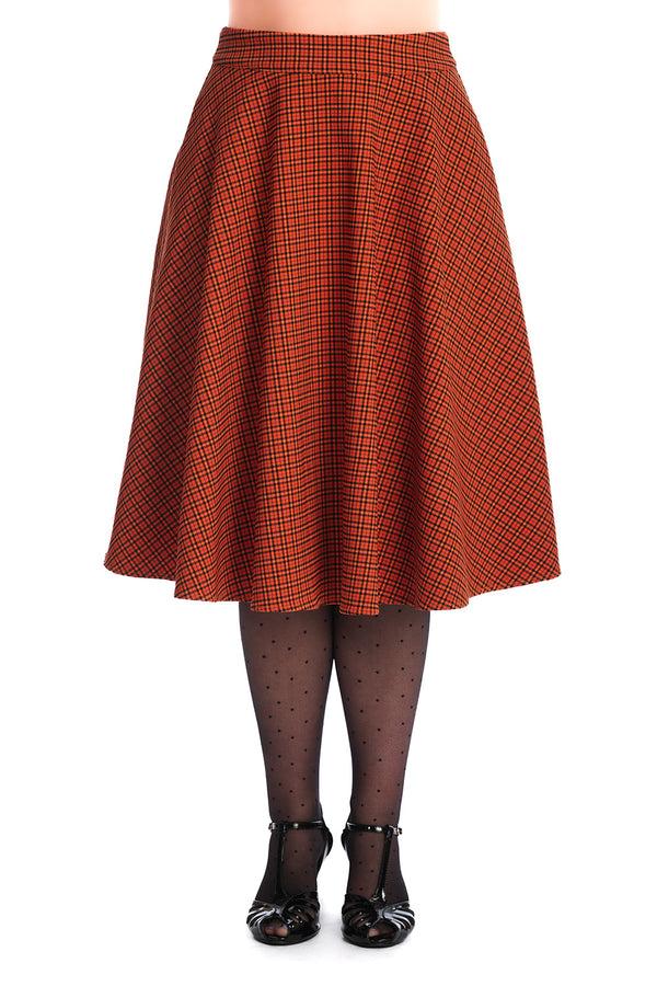 Banned Alternative Banned Alternative OCTOBER SPOOKS SWING SKIRT