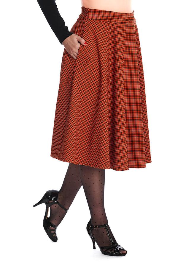 Banned Alternative Banned Alternative OCTOBER SPOOKS SWING SKIRT
