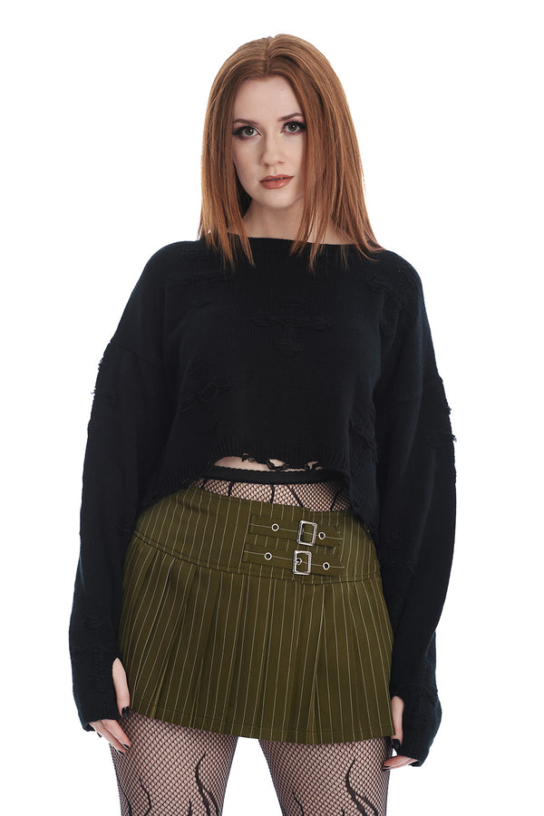 banned alternative Banned Alternative ONYX BOW JUMPER